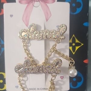 Fashion Gold and Pearl Hair Clips